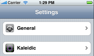 Settings app